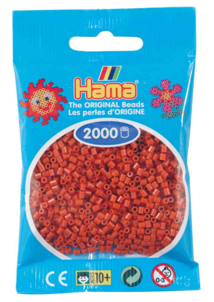 Hama helmet mini 2000kpl punaruskea 20