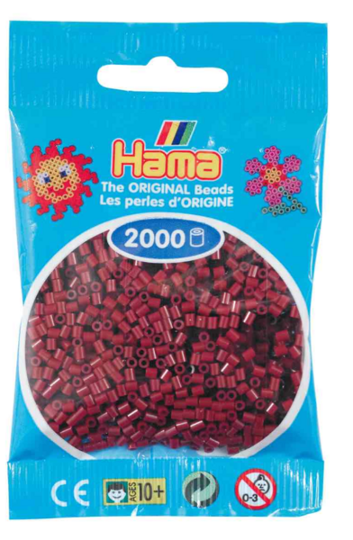 Hama helmet mini 2000kpl tumma viininpunainen 30