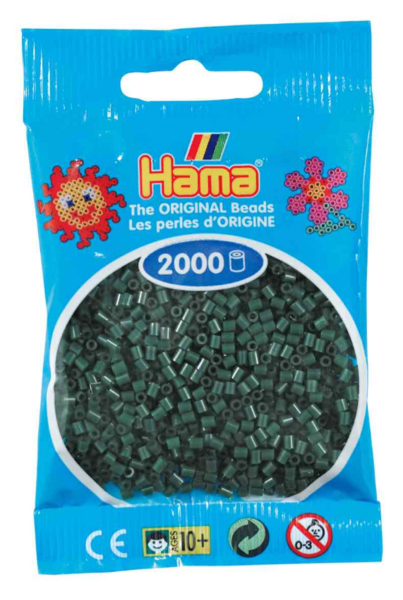 Hama helmet mini 2000kpl tummanvihreä 28