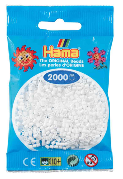 Hama helmet mini 2000kpl valkoinen 01