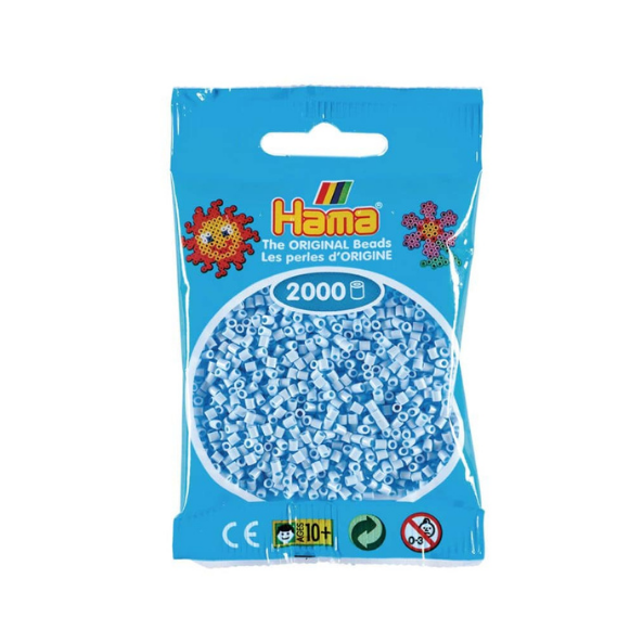 Hama helmet mini 2000kpl pastelli jäänsininen 97