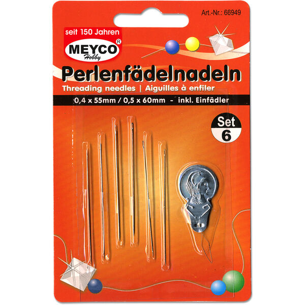 Pujotusneula helmille 6kpl